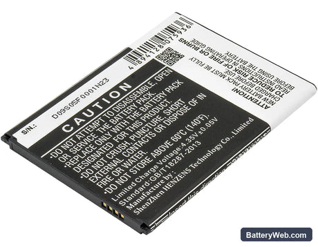 Samsung GT-I9200 Replacement Battery, 3.8V, 3200mAh, Li-ion 3