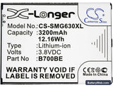 Samsung GT-I9200 Replacement Battery, 3.8V, 3200mAh, Li-ion 5