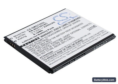 Samsung Galaxy Grand 3 Replacement Battery, 3.7V, 2200mAh, Li-ion 3