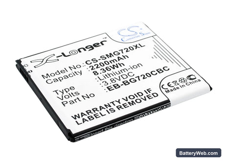 Samsung Galaxy Grand 3 Replacement Battery, 3.8V, 2200mAh, Li-ion 2