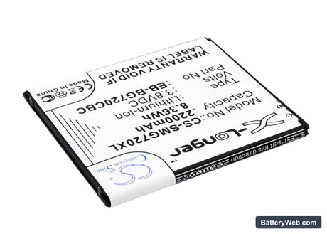 Samsung Galaxy Grand 3 Replacement Battery, 3.8V, 2200mAh, Li-ion 3