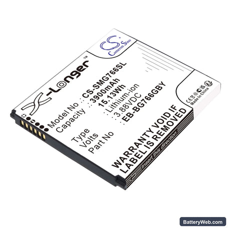Samsung Galaxy XCover7 Pro Replacement Battery, 3.88V, 3900mAh, Li-ion 1