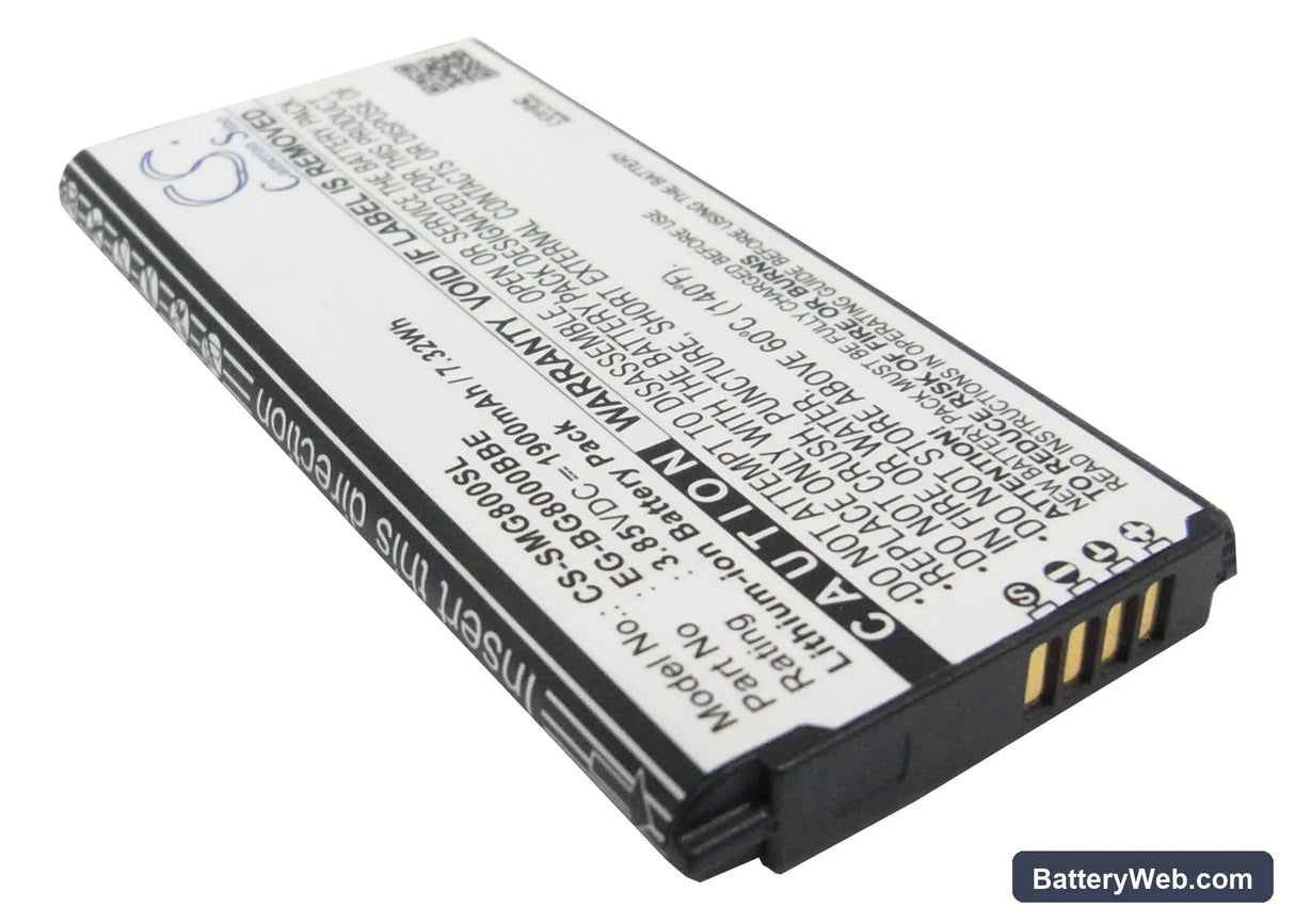 Samsung Galaxy S5 Mini Replacement Battery, 3.85V, 1900mAh, Li-ion 2