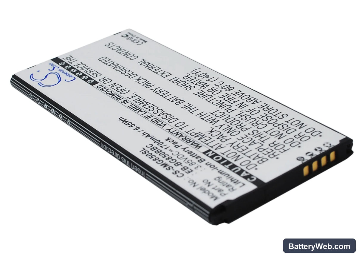 Samsung Galaxy Alpha Replacement Battery, 3.85V, 1700mAh, Li-ion 2