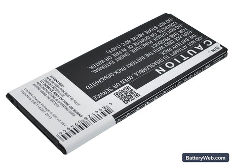 Samsung Galaxy Alpha Replacement Battery, 3.85V, 1860mAh, Li-ion 4