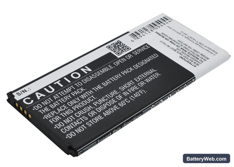 Samsung Galaxy Alpha Replacement Battery, 3.85V, 1860mAh, Li-ion 5