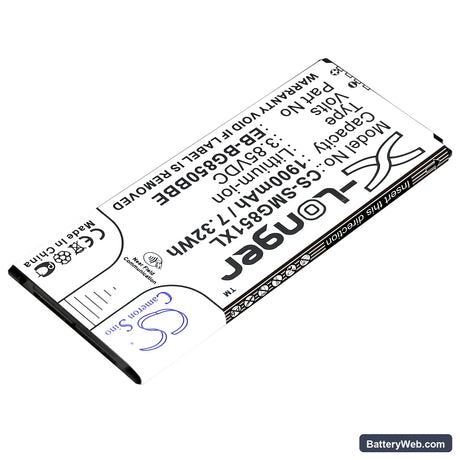 Samsung Galaxy Alpha Replacement Battery, 3.85V, 1900mAh, Li-ion 2