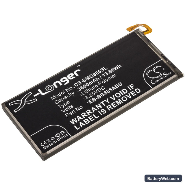 Samsung Galaxy A8 Star Replacement Battery, 3.85V, 3600mAh, Li-Polymer 1