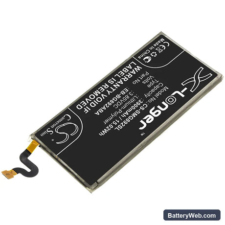 Samsung Galaxy S8 Active Replacement Battery, 3.85V, 3900mAh, Li-Polymer 2