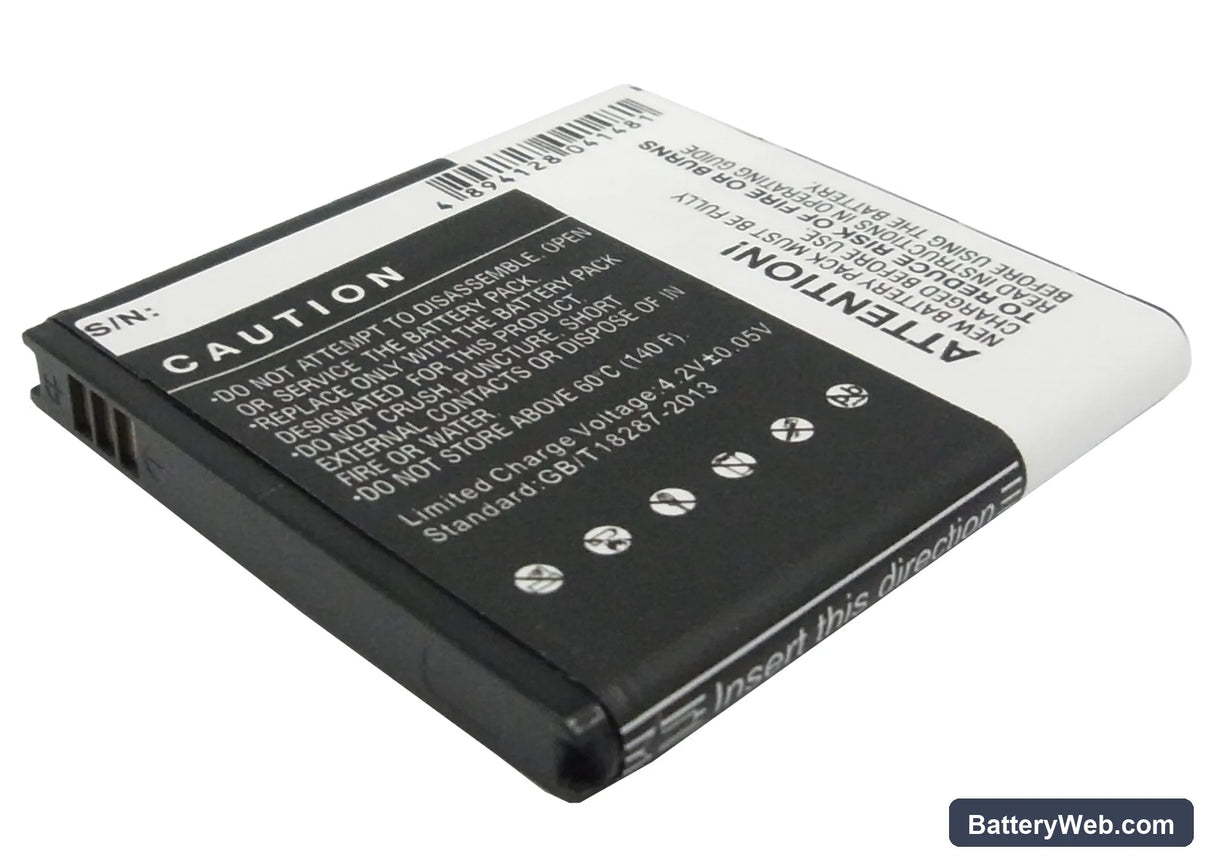 Verizon Replacement Battery, 3.7V, 1550mAh, Li-ion 3