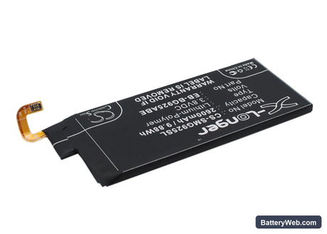 Samsung Galaxy S6 Edge Replacement Battery, 3.8V, 2600mAh, Li-Polymer 3
