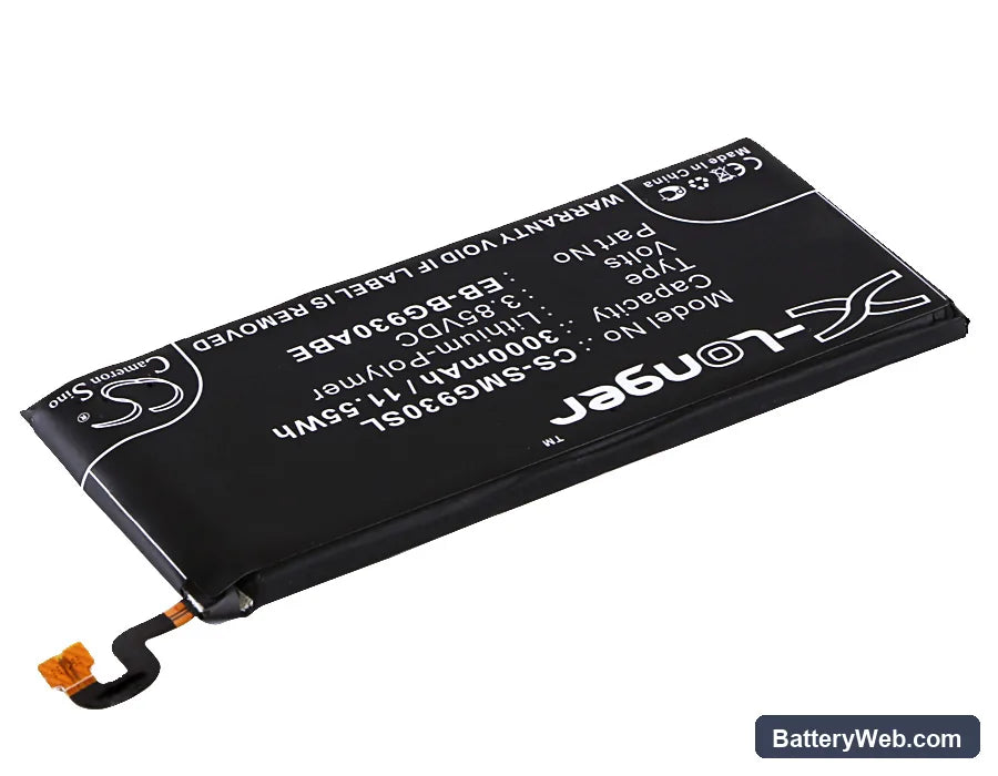 Samsung Galaxy S7 Replacement Battery, 3.85V, 3000mAh, Li-Polymer 2