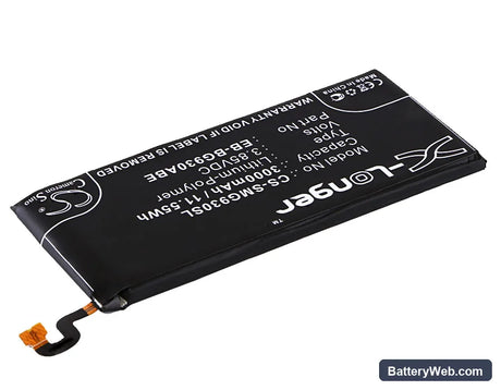 Samsung Galaxy S7 Replacement Battery, 3.85V, 3000mAh, Li-Polymer 2