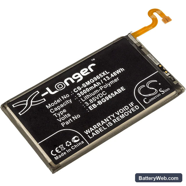 Samsung Galaxy S9 Plus Replacement Battery, 3.85V, 3500mAh, Li-Polymer 1