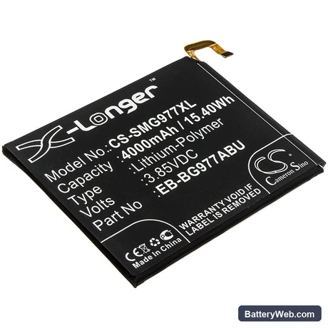 Samsung Galaxy S10 5G Replacement Battery, 3.85V, 4000mAh, Li-Polymer 1