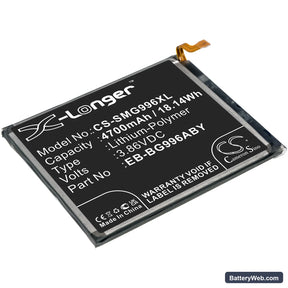 Samsung Galaxy S21+ Replacement Battery, 3.86V, 4700mAh, Li-Polymer 1