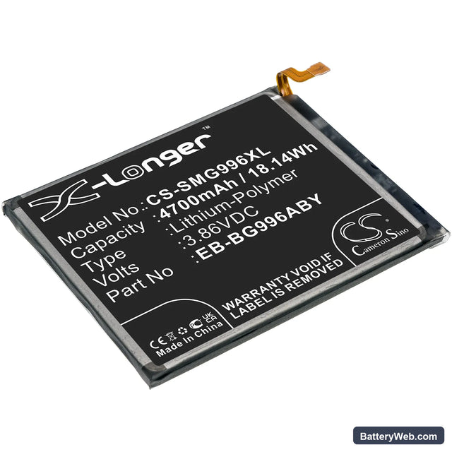 Samsung Galaxy S21+ Replacement Battery, 3.86V, 4700mAh, Li-Polymer 1