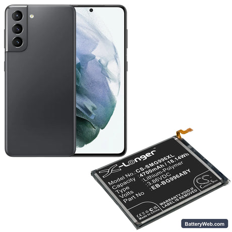 Samsung Galaxy S21+ Replacement Battery, 3.86V, 4700mAh, Li-Polymer 5