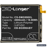 Samsung Galaxy S21 Ultra Replacement Battery, 3.87V, 4900mAh, Li-Polymer 3