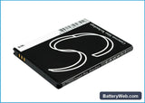 Samsung SCH-i110 Replacement Battery, 3.7V, 1500mAh, Li-ion 4