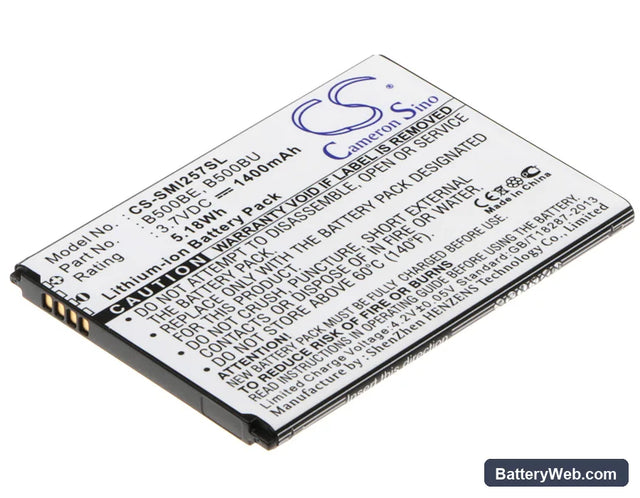 Samsung GT-I9190 Replacement Battery, 3.7V, 1400mAh, Li-ion 1