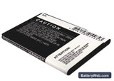 Samsung SCH-I400 Replacement Battery, 3.7V, 1500mAh, Li-ion 3