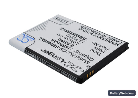 Samsung Stratosphere i405 Replacement Battery, 3.7V, 1850mAh, Li-ion 2