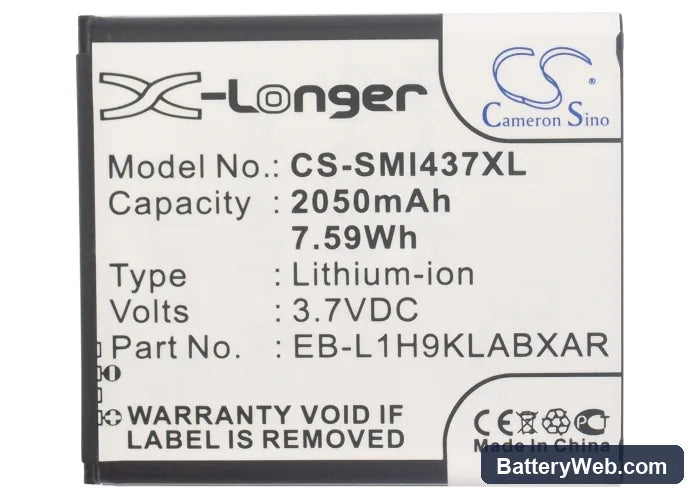 Samsung Galaxy Express Replacement Battery, 3.7V, 2050mAh, Li-ion 5