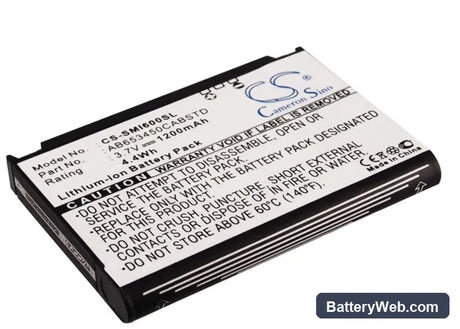 Samsung SGH-i607 Replacement Battery, 3.7V, 1200mAh, Li-ion 1