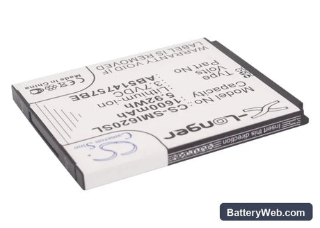 Samsung SGH-i620 Replacement Battery, 3.7V, 1600mAh, Li-ion 2