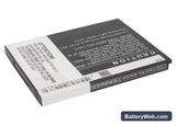 Samsung SGH-i620 Replacement Battery, 3.7V, 1600mAh, Li-ion 3