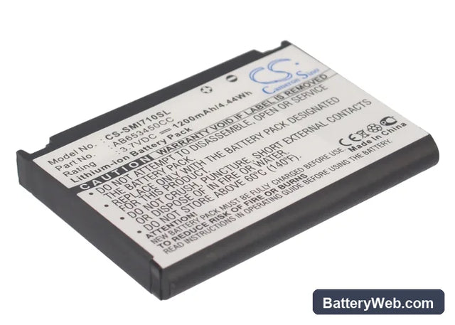 Samsung SGH-i710 Replacement Battery, 3.7V, 1200mAh, Li-ion 1