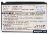Samsung SGH-i710 Replacement Battery, 3.7V, 1200mAh, Li-ion 5