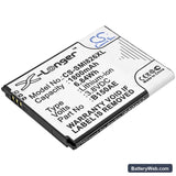 Samsung GT-I8260 Replacement Battery, 3.8V, 1800mAh, Li-ion 1