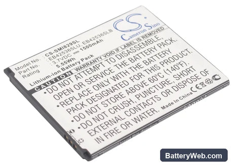 Samsung GT-I8262D Replacement Battery, 3.7V, 1500mAh, Li-ion 1