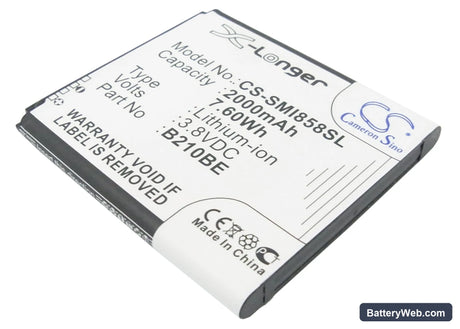 Samsung GT-i8580 Replacement Battery, 3.8V, 2000mAh, Li-ion 1