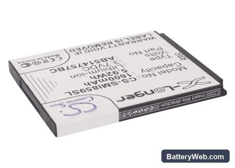 Samsung SCH-i859 Replacement Battery, 3.7V, 1600mAh, Li-ion 2