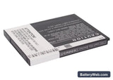 Samsung SCH-i859 Replacement Battery, 3.7V, 1600mAh, Li-ion 3