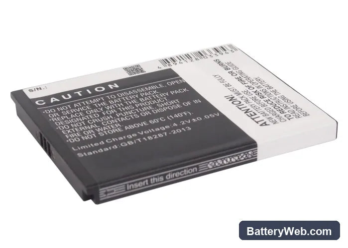 Samsung SCH-i859 Replacement Battery, 3.7V, 1600mAh, Li-ion 4