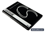 MetroPCS Galaxy Indulge Replacement Battery, 3.7V, 1500mAh, Li-ion 3