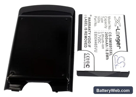 Samsung i8910 Omnia HD Replacement Battery, 3.7V, 2400mAh, Li-ion 5