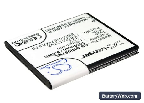 Samsung SGH-i997 Replacement Battery, 3.7V, 1850mAh, Li-ion 1