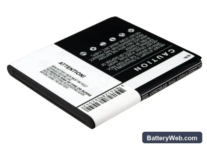 Samsung SGH-i997 Replacement Battery, 3.7V, 1850mAh, Li-ion 2