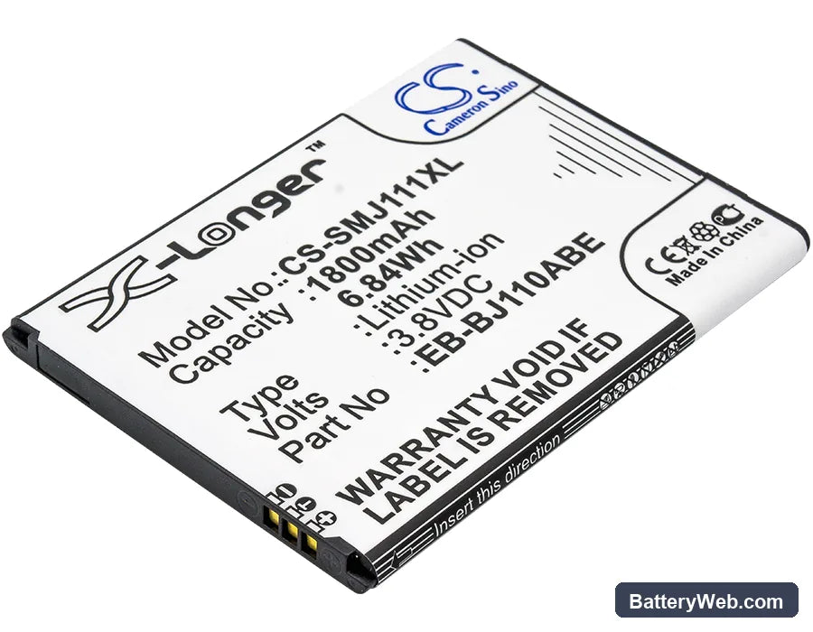 Samsung Galaxy J1 Ace 3G Duos Replacement Battery, 3.8V, 1800mAh, Li-ion 1