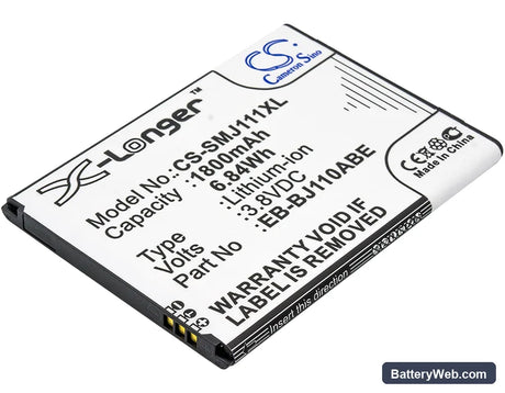 Samsung Galaxy J1 Ace 3G Duos Replacement Battery, 3.8V, 1800mAh, Li-ion 1