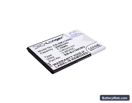 Samsung Galaxy J1 6 Replacement Battery, 3.85V, 2000mAh, Li-ion 1
