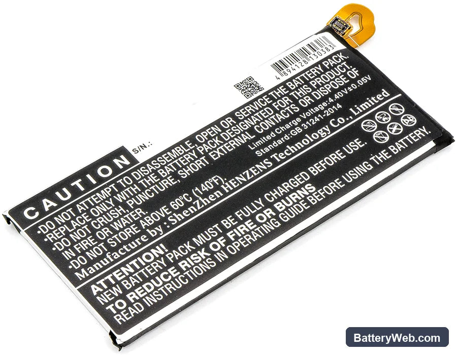 Samsung Galaxy J3 2017 Replacement Battery, 3.85V, 2400mAh, Li-Polymer 3