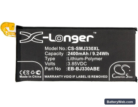 Samsung Galaxy J3 2017 Replacement Battery, 3.85V, 2400mAh, Li-Polymer 5