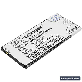 Samsung SM-J5108 Replacement Battery, 3.85V, 3000mAh, Li-ion 1