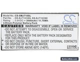 Samsung SM-J7109 Replacement Battery, 3.9V, 3000mAh, Li-Polymer 5